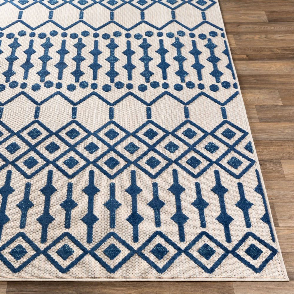 Livabliss Big Sur Global Motif Polypropylene Flat Weave Accent Rug for Entryway or Bedside BSR2308-23