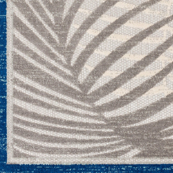 Livabliss Big Sur Tropical Coastal Polypropylene Accent Rug for Entryways and High Traffic Spaces Blue, Aqua 2' x 2'11" BSR2312-23