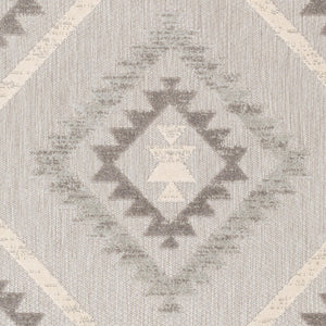 Livabliss Big Sur Moroccan Geometric Polypropylene Indoor Outdoor Accent Rug for Patio Entryway Charcoal, Mediu 7'10" x 10'2" BSR2313-710103