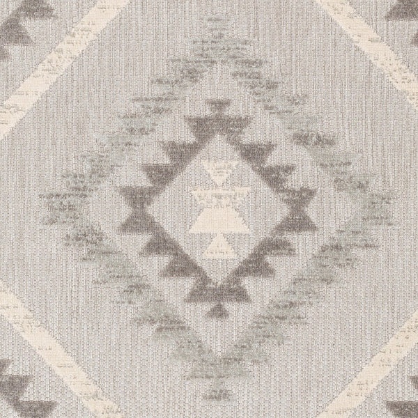 Livabliss Big Sur Moroccan Geometric Polypropylene Indoor Outdoor Accent Rug for Patio Entryway Charcoal, Mediu 7'10" x 10'2" BSR2313-710103
