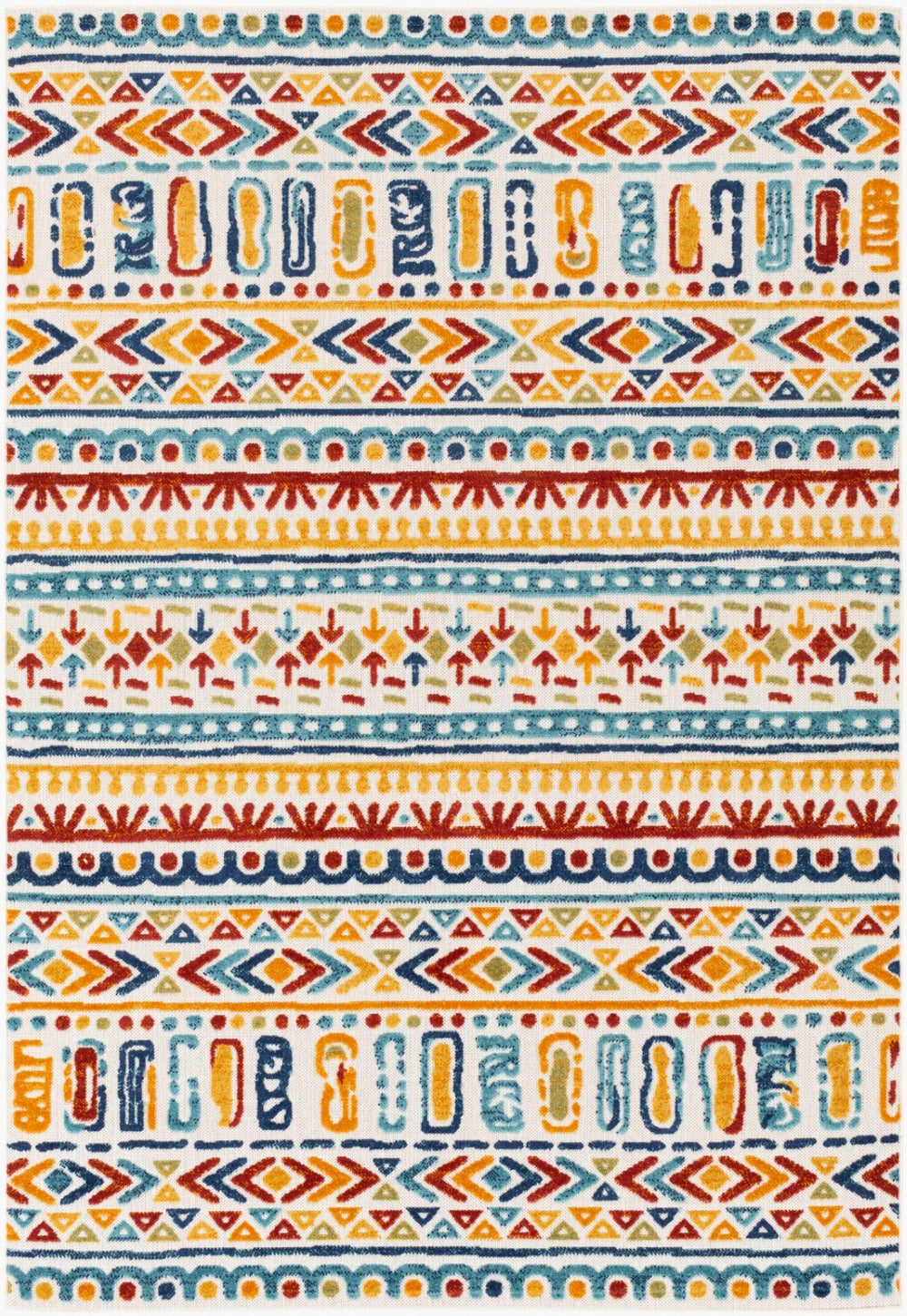 Livabliss Big Sur Moroccan Global Polypropylene Area Rug Geometric Pattern Indoor Outdoor Living BSR2314-5373