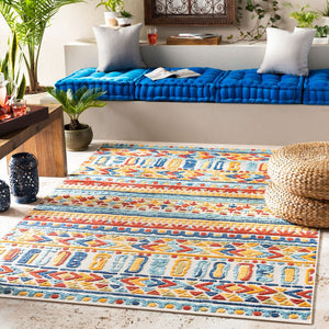 Livabliss Big Sur Moroccan Global Polypropylene Area Rug Geometric Pattern Indoor Outdoor Living BSR2314-5373