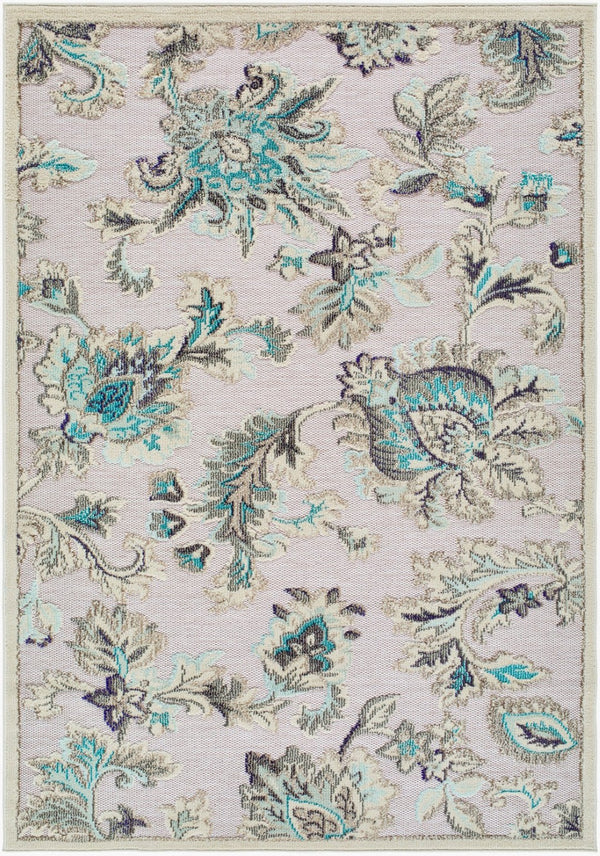 Livabliss Big Sur Tropical Coastal Polypropylene Area Rug for Patios Entryways and Sunrooms Tan, Cream 2' x 2'11" BSR2329-23