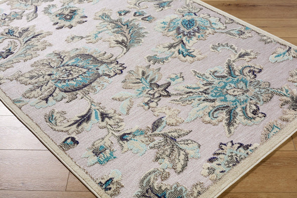 Livabliss Big Sur Tropical Coastal Polypropylene Area Rug for Patios Entryways and Sunrooms Tan, Cream 2' x 2'11" BSR2329-23