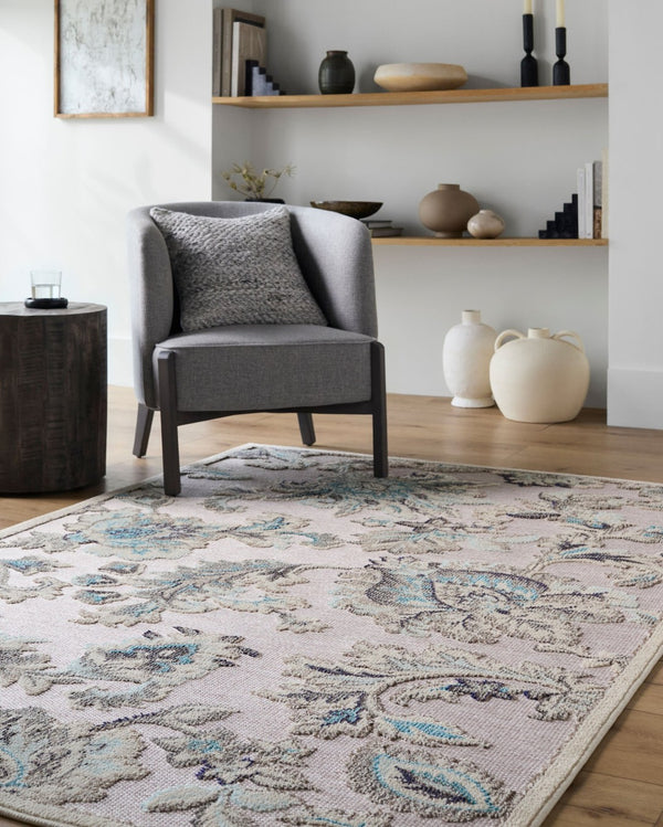 Livabliss Big Sur Tropical Coastal Polypropylene Area Rug for Patios Entryways and Sunrooms Tan, Cream 2' x 2'11" BSR2329-23