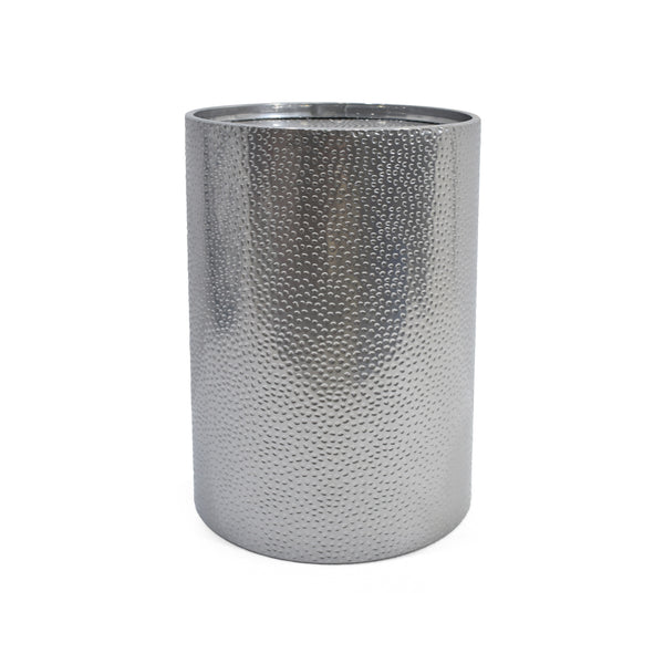 English Elm Christopher Knight Home® - METAL Round Hammered Accent Side Table with Textured Iron Frame, Modern Industrial Chic Decor Silver 65502.00