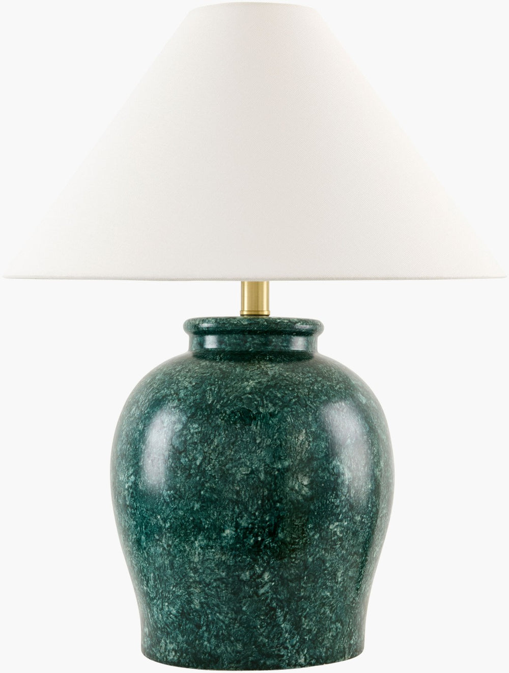 Livabliss Besson Ceramic Arts and Crafts Table Lamp with Linen Shade for Ambient Living Room Glow BSS-015