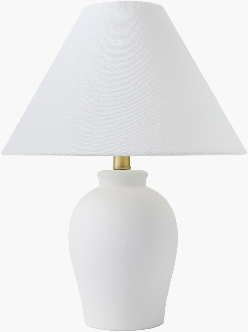 Livabliss Besson Ceramic Arts and Crafts Table Lamp with Linen Shade for Bedside Ambiance BSS-018