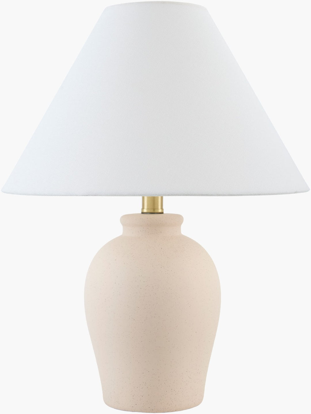 Livabliss Besson Ceramic Arts and Crafts Table Lamp with Linen Shade for Bedside Accent BSS-021