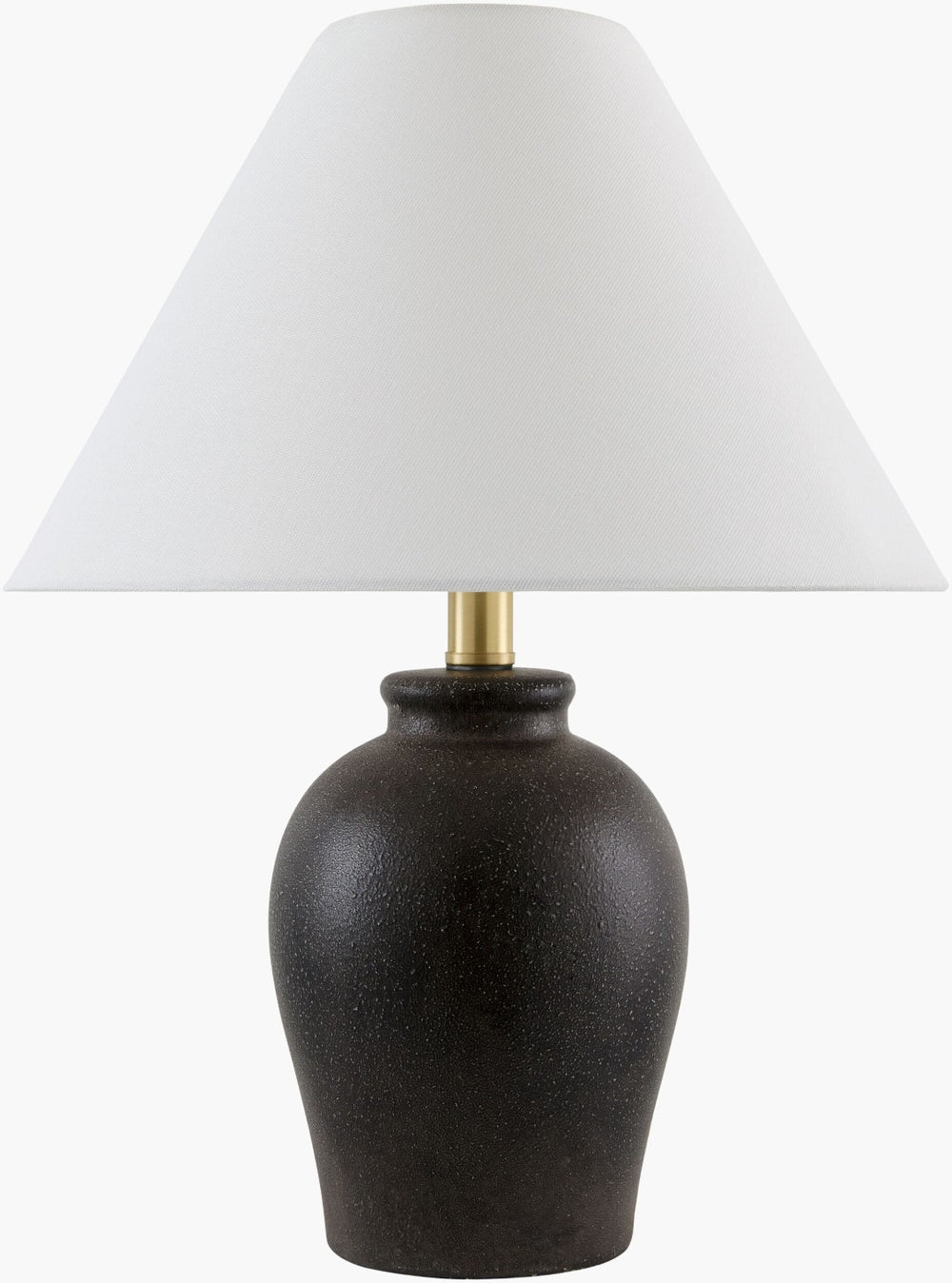 Livabliss Besson Ceramic Arts and Crafts Table Lamp with Linen Shade for Bedroom Ambiance BSS-024