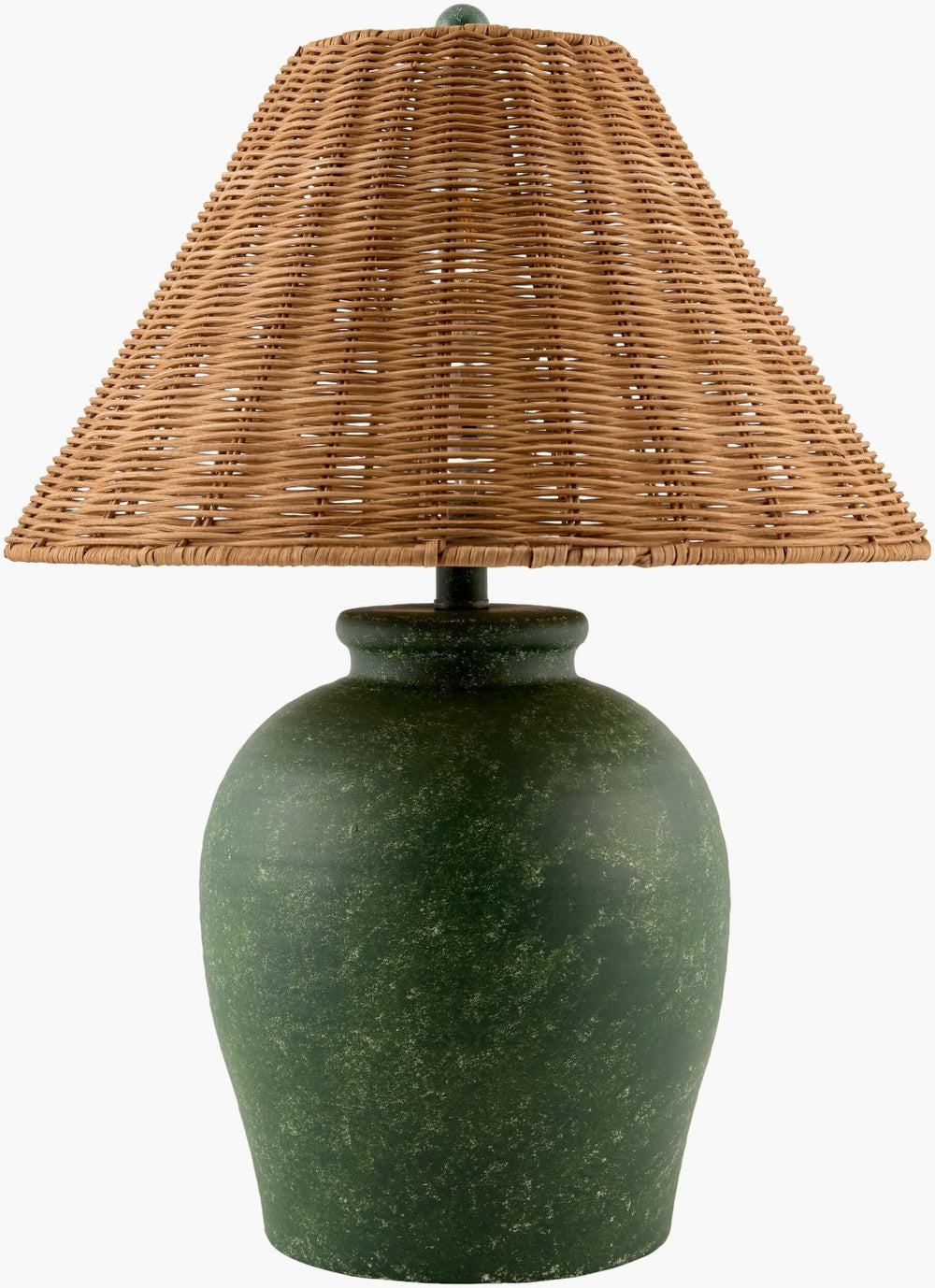 Livabliss Besson Metal Base Linen Shade Table Lamp Rustic Traditional Accent for Bedroom BSS-035