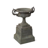 Cast Iron Terrace Urn on Plinth