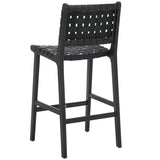 Safavieh Adah Leather Counter Stool Black BST1015G