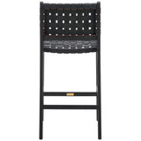 Safavieh Adah Leather Counter Stool Black BST1015G