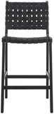 Safavieh Adah Leather Counter Stool Black BST1015G