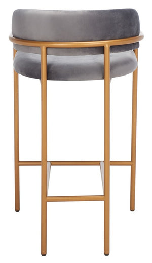 Safavieh Camille Counter Stool Dark Grey/Gold BST6200C