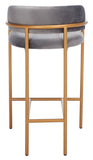 Safavieh Camille Counter Stool Dark Grey/Gold BST6200C