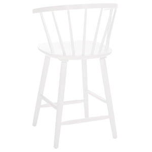Safavieh Blanchard Counter Stool - Set of 2 XII23 White Wood BST8506B-SET2