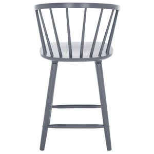 Safavieh Blanchard Counter Stool - Set of 2 XII23 Grey Wood BST8506C-SET2