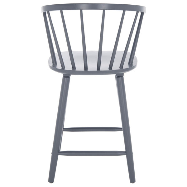 Safavieh Blanchard Counter Stool - Set of 2 XII23 Grey Wood BST8506C-SET2