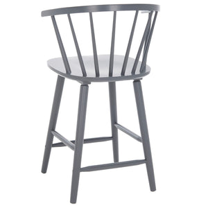 Safavieh Blanchard Counter Stool - Set of 2 XII23 Grey Wood BST8506C-SET2