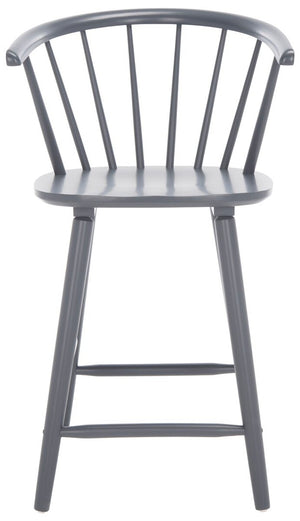 Safavieh Blanchard Counter Stool - Set of 2 XII23 Grey Wood BST8506C-SET2