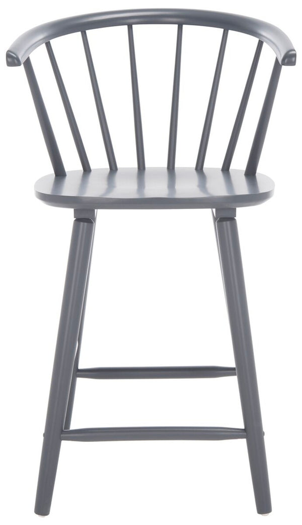Safavieh Blanchard Counter Stool - Set of 2 XII23 Grey Wood BST8506C-SET2