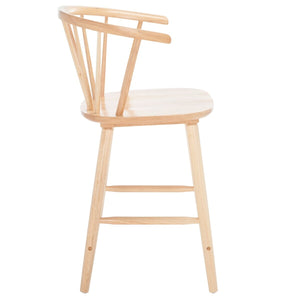 Safavieh Blanchard Counter Stool - Set of 2 XII23 Natural Wood BST8506D-SET2