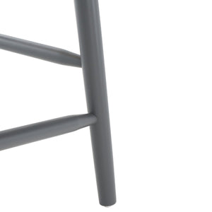 Safavieh Blanchard Counter Stool - Set of 2 XII23  Natural /Grey Wood BST8506E-SET2