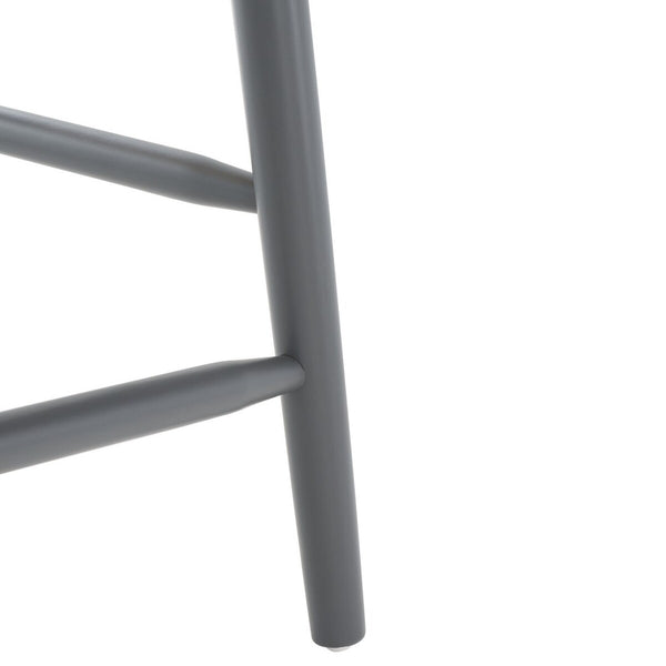 Safavieh Blanchard Counter Stool - Set of 2 XII23  Natural /Grey Wood BST8506E-SET2