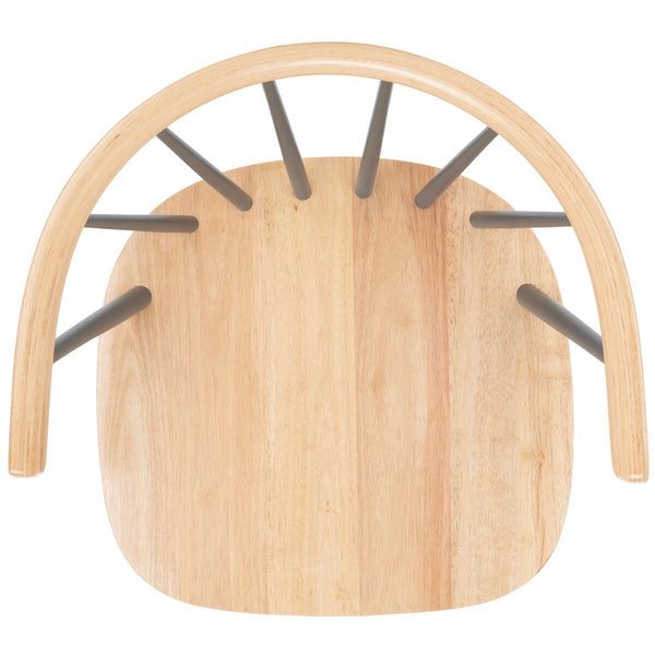 Safavieh Blanchard Counter Stool - Set of 2 XII23  Natural /Grey Wood BST8506E-SET2