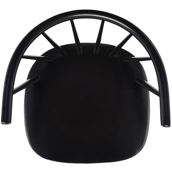 Safavieh Blanchard Bar Stool - Set of 2 XII23 Black Wood BST8507A-SET2