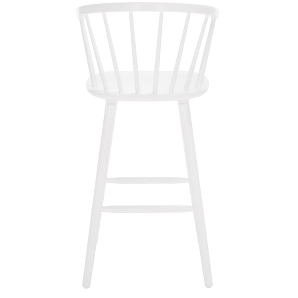 Safavieh Blanchard Bar Stool - Set of 2 XII23 White Wood BST8507B-SET2