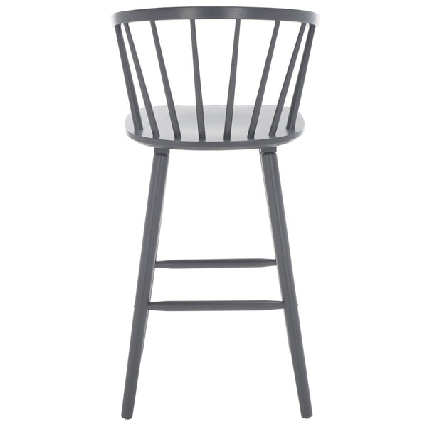 Safavieh Blanchard Bar Stool - Set of 2 XII23 Grey Wood BST8507C-SET2
