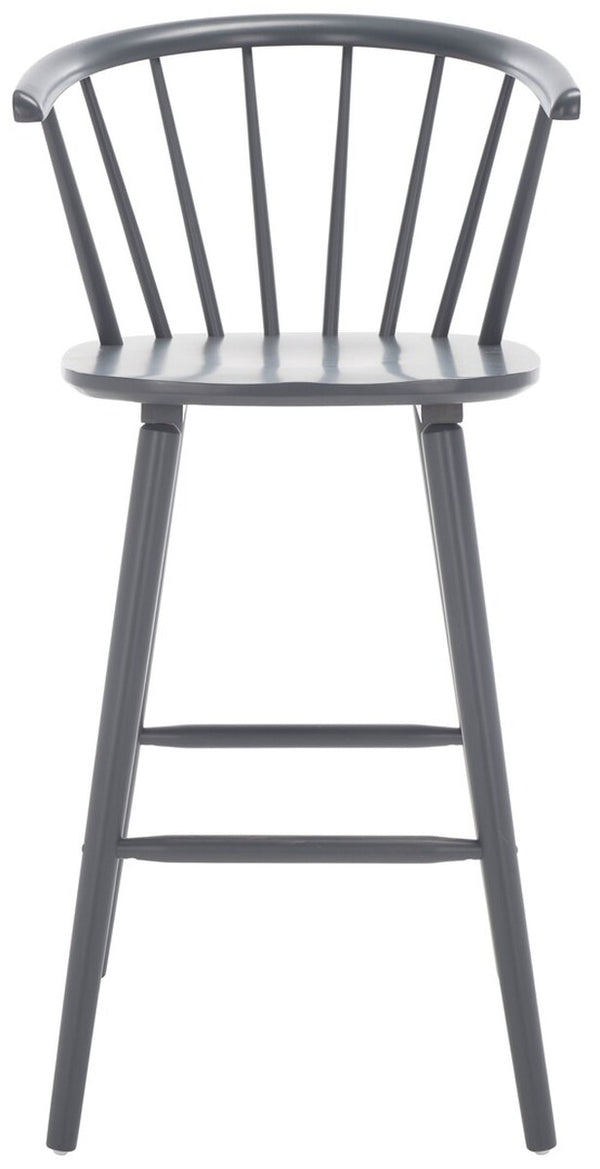 Safavieh Blanchard Bar Stool - Set of 2 XII23 Grey Wood BST8507C-SET2