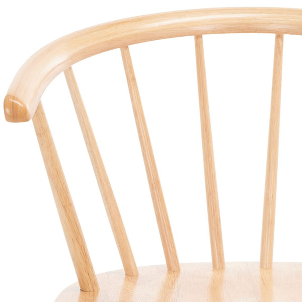 Safavieh Blanchard Bar Stool - Set of 2 XII23 Natural Wood BST8507D-SET2