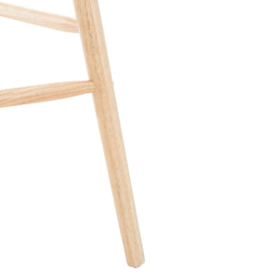 Safavieh Blanchard Bar Stool - Set of 2 XII23 Natural Wood BST8507D-SET2