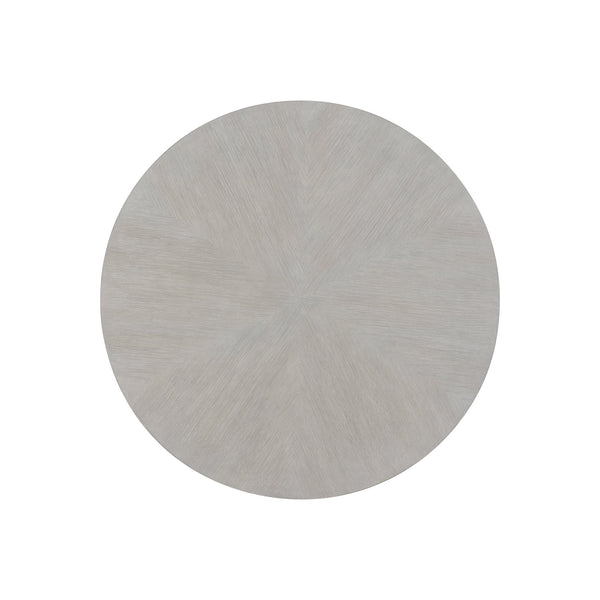 Bernhardt Bernhardt Thorne Side Table — Quartered White Oak Drum Accent, Starburst Top, Natural Finish, 20"W 452125
