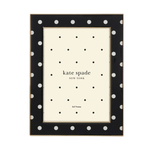 Lenox Kate Spade Sitting Pretty 5x7 Dot Frame GOLD PLTD METAL 897448