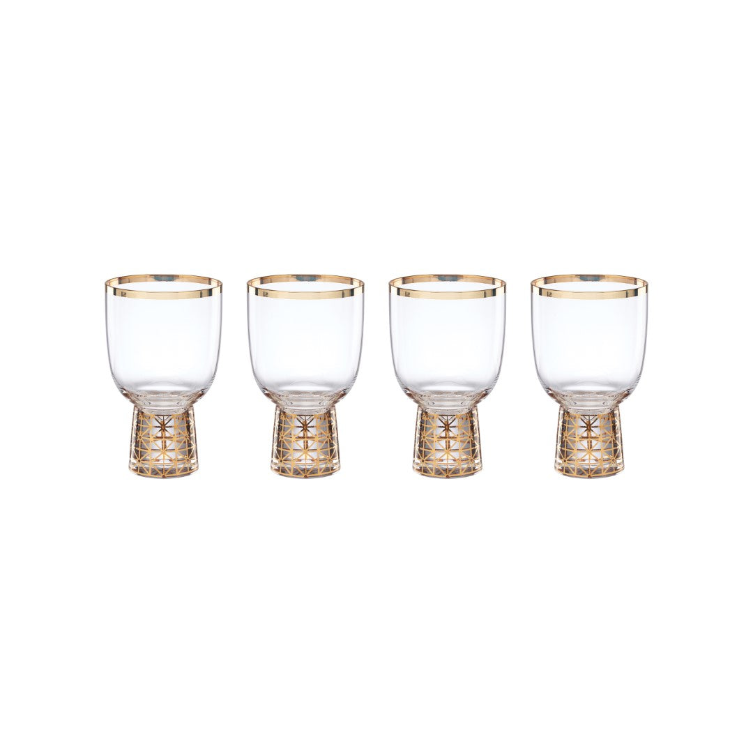 Tuscany Classics Gold Frost Wine Glasses, Set of 4 - Thumbnail 3
