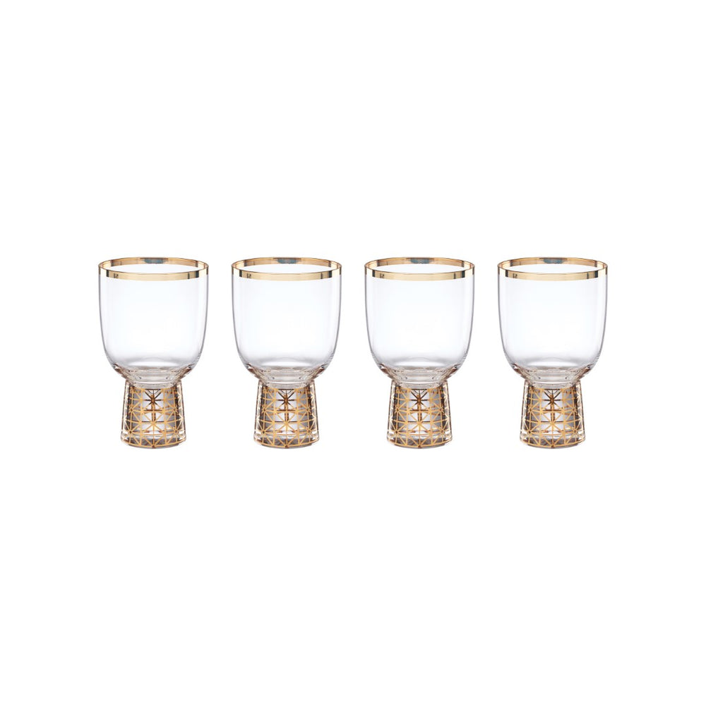 Lenox Tuscany Classics Gold Frost Wine Glasses, Set of 4 Clear, NO COLOR GLASS,CRYSTAL 897412