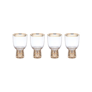 Lenox Tuscany Classics Gold Frost Wine Glasses, Set of 4 Clear, NO COLOR GLASS,CRYSTAL 897412