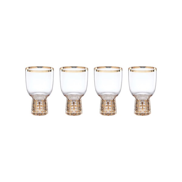 Lenox Tuscany Classics Gold Frost Wine Glasses, Set of 4 Clear, NO COLOR GLASS,CRYSTAL 897412