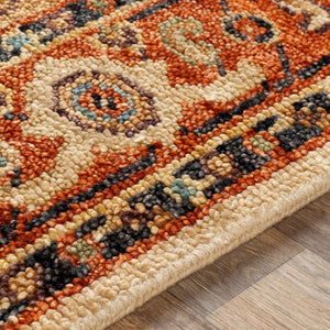 Surya Biscayne Handmade 2' X 3' Wool Rug - Luxurious Medium Pile With Fringe, Perfect For Any Room Aqua Nz Wool Bsy2302-23