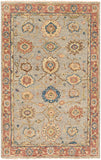 Biscayne BSY-2304 6' x 9' Handmade Rug BSY2304-69  Blue, Olive, Grass Green, Brown, Bright Yellow, Rust Surya