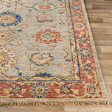 Biscayne BSY-2304 8' x 10' Handmade Rug BSY2304-810  Blue, Olive, Grass Green, Brown, Bright Yellow, Rust Surya