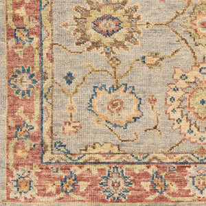 Surya Biscayne Handmade 2' X 3' Wool Rug - Luxurious Medium Pile With Fringe, Perfect For Any Room Blue Nz Wool Bsy2304-23