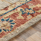 Biscayne BSY-2304 8' x 10' Handmade Rug BSY2304-810  Blue, Olive, Grass Green, Brown, Bright Yellow, Rust Surya