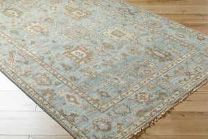 Surya Biscayne Handmade 2' X 3' Wool Rug - Luxurious Medium Pile With Fringe, Perfect For Any Room Peach Nz Wool Bsy2305-23