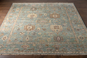 Biscayne BSY-2305 8' x 10' Handmade Rug BSY2305-810  Peach, Dusty Sage, Sage, Light Brown, Olive, Rose Surya